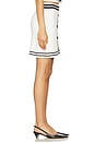 view 3 of 6 Sienna Varsity Skater Skirt in Black & White