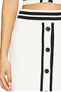 view 6 of 6 Sienna Varsity Skater Skirt in Black & White
