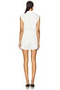 view 3 of 3 Celine Tencel Elastic Waist Romper in White