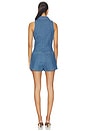 view 3 of 3 Hazel Chambray Trench Romper in Chambray