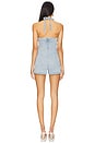 view 3 of 3 Denim Suiting Romper in Light Wash