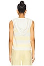 view 3 of 4 Daphne Striped Hooded Tank in Citron