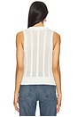 view 3 of 4 Sienna Sleeveless Cable Vest in White