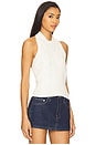view 2 of 4 Junie Cabled Halter Top in White