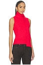 view 2 of 4 Wyatt Robbie Scarf Tank in Red