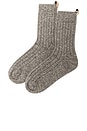 view 2 of 2 the Cashmere Sock in Heather Grey