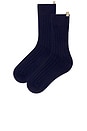 view 2 of 2 The Cashmere Sock in Navy