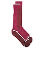 view 1 of 2 The Ski Sock in Maroon