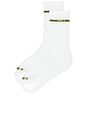 view 2 of 4 The Tennis Sock in White & Grass