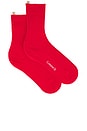 view 1 of 2 the Yves Sock in Scarlet