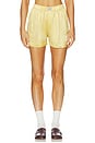 view 1 of 6 La Boxer Silk Classica Short in Butter
