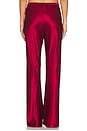 view 4 of 6 The Silk Bias Pant in Deep Red
