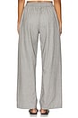 view 4 of 6 La Boxer Alta Flannel Pant in Light Grey Herringbone