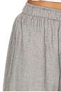 view 6 of 6 La Boxer Alta Flannel Pant in Light Grey Herringbone