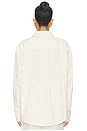 view 3 of 4 CAMISA LA SHIRT FLANNEL CLASSICA in Cream Twill