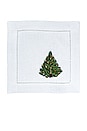 view 2 of 2 Christmas Tree Cocktail Napkins Set Of 4 in 