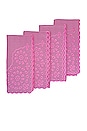 view 1 of 1 Pink Eyelet Dinner Napkins Set Of 4 in 