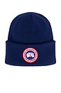 view 1 of 2 Arctic Toque Beanie in Oxford Navy & Marine Oxford