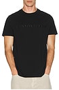 view 4 of 5 Emersen Embroidered T-Shirt in Black