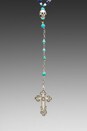 view 2 of 5 Rosary Necklace in Turquoise