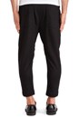 view 3 of 3 Baron Elastic Slouch Pant in Black