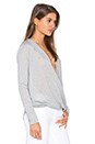 view 2 of 3 Adaline Top in Grey Melange
