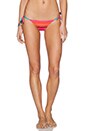 view 1 of 4 BAS DE MAILLOT DE BAIN CHARLIE in Turquoise & Coral Stripe