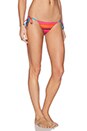 view 2 of 4 BAS DE MAILLOT DE BAIN CHARLIE in Turquoise & Coral Stripe
