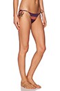 view 2 of 3 Grecian Coin String Bikini Bottom in Copper Stripe