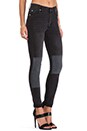 view 2 of 3 Second Skin Skinny in Printed Patchwork Black in Printed Patch Black