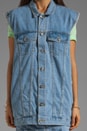 view 5 of 6 Taylor Denim Vest in Light Wash