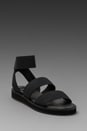 view 1 of 4 Saviour Traction Elastic Sandal in Black