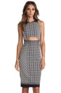 view 1 of 6 Cutout Dress in Black & White