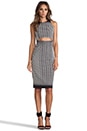 view 4 of 6 Cutout Dress in Black & White