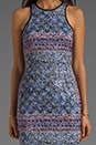 view 5 of 6 Fitted Tank Dress in Batik Print
