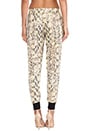 view 4 of 3 Track Pant in Yellow Python