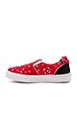 view 5 of 6 Bandana Slip-On Sneaker in Red