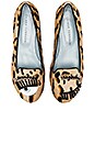 view 1 of 5 ZAPATOS PLANOS CON PELO DE VACA PIERCING FLIRTING in Spotted