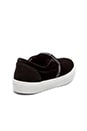 view 4 of 5 Velvet Slip-On Sneaker in Black