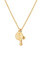 view 2 of 2 the Hail Mary Dainty Necklace in Gold
