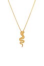view 2 of 2 Gold Cobra Necklace in Gold