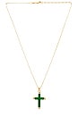 view 1 of 2 Donatello Jade Cross in Gold
