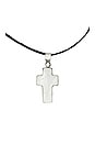 view 2 of 2 Selvia Mother Of Pearl Cross Necklace in Silver