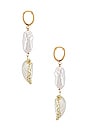 view 2 of 2 Pomona Baroque Earrings in Gold