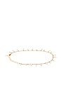 view 2 of 4 Dainty Pearl Anklet in Gold