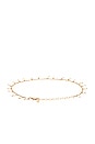 view 3 of 4 Dainty Pearl Anklet in Gold
