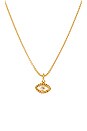 view 2 of 3 COLLIER EVIL EYE in Gold