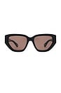 view 1 of 3 Marcie Cat Eye Sunglasses in Black
