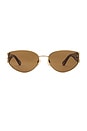 view 1 of 3 Marcie Sunglasses in Gold, Havana, & Brown