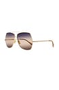 view 2 of 3 Aly Sunglasses in Gold & Blue